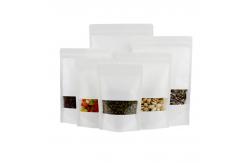 China White Paper Biodegradable Stand Up Pouches Bags Doypack With Matte Surface supplier