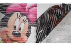 China 140mic One Way Vision Sticker See Through Vinyl Sticker With 40% Transmittance supplier