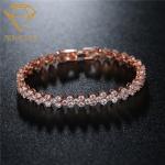 6.7 Inches Anti Allergy Diamond Tennis Bracelets AAA Cubic Zirconia for sale