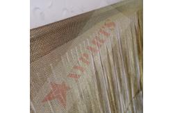 China Metal Ring Mesh Brass Color String Curtains supplier