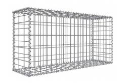 China 1x1x0.5m 2x1x1m Galvanized Welded Mesh Gabion Box , Gabion Stone Cage Retaining Wall supplier