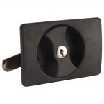 Black Knob Cam Lock Latch PA Panel Door Lock Nickel Plater Cylinder for sale