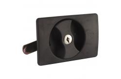 China Black Knob Cam Lock Latch PA Panel Door Lock Nickel Plater Cylinder supplier