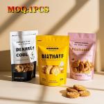 Pe Laminate Material Odor-Proof Stand-Up Pouch With Embossed Gravure Printing & Self-Sealing Zipper For Food Packaging for sale