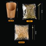 14oz Individual Kraft Paper Appetizer Cups Disposable French Fries Cups Snacks Cups for sale
