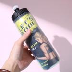 Cold Insulation Double Layer Sport GYM Water Bottle Customized Pattern for sale
