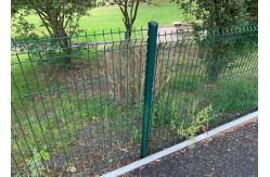 China PVC Coated Peach Post V Mesh Security Fencing supplier
