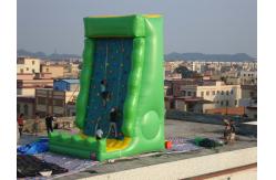 China Rock Climbing Wall Inflatable Amusement Park With 0.55mm Pvc Tarpaulin supplier