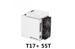 China USB3.1 T17+ 55T 2750W Antminer Bitcoin Miner supplier
