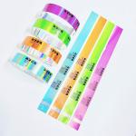 Unisex Glitter Party Wristbands Laser Printing Adjustable Bracelet for sale