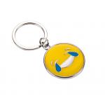 Custom Shaped Metal Keychains with Lacquer Plating for Souvenirs for sale