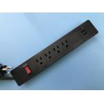 Desktop PA66 Multiple Outlet Power Bar For Office for sale