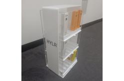 China Customized Essential Oil Display Stand Acrylic Countertop Display Rack With Drawers supplier