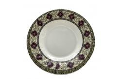 China 531 Series 7 Melamine Salad Plate Round And Flate Shape With Ripple supplier