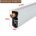 Silicon Acoustic Door Bottom Seals Concealed Automatic Drop Down Aluminium Weather Strips 915MM for sale