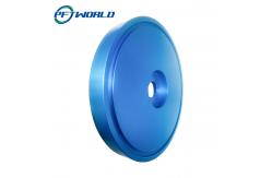China Round Aluminum Parts; Blue Oxidation; CNC Manchining;  Sand Blasting supplier