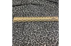 China 110-150gsm Black Tulle Polyester Metallic Sequin Fabric for Garment supplier