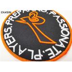 Eco - Friendly 3D Embroidery Patches 4 Diameter For Hats / Bedding