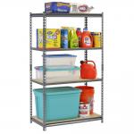 Boltless Rivet Metal Garage Rack With Adjustable Wooden Tiers