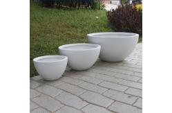 China Fiber Clay Planters For Garden Durable And Modern Design supplier