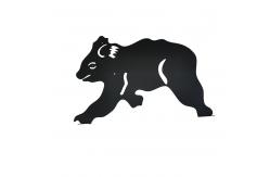 China Rust Corten Steel Yard Art Metal Embellishments Koala Shape Cutting supplier
