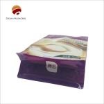 Customizable Silver Flat Bottom Bags with CMYK/PANTONE Printing for Food Packaging for sale