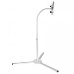 Sliver Powder Coat Tablet Ipad Pro Locking Clamshell Floor Kiosk Stand for sale