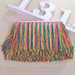Colorful custom design OEM rayon fringes trimming for garment clothes decoration for sale