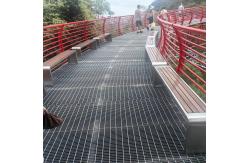 China 30mm Pitch Industrial Steel Grating With 3mm Cross Bar Thickness Machine Pressure Welding supplier