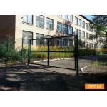 Pvc Coated Double 50x200mm Metal Garden Fence Gate 5 Feet Height for sale