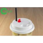 Dessert Cup Plastic Drink Lids Durable With Transparent Clear Plug PP Material for sale