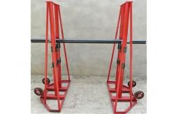 China 10 Ton Hydraulic Cable Drum Stand , Cable Jacks Stands For Cable Stringing supplier