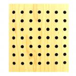 Music Room Perforated Wood Acoustic Panels Sound Absorption Polyester Fiber Wall Board for sale