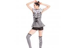 China MiDee Charactors Costume Modern Design Unitard Halter Neck Sleeves Jumpsuits supplier