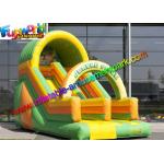 Kids Commercial Inflatable Slide , Jungle Tree Inflatable Cartoon Dry Slides for sale