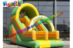 China Kids Commercial Inflatable Slide , Jungle Tree Inflatable Cartoon Dry Slides supplier