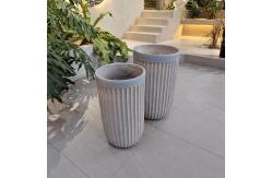 China Fiber Clay Planter Frost Resistant And Drainage Holes Low-Maintenance Gardening supplier