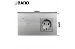 China Square Switch And Outlet Combo App Remote Control Light Switch Outlet Combo supplier