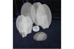 China Round LED Sapphire Substrate High Stability High Transmittance supplier