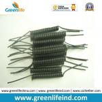 Mini Retractable Light Green Short Coil Tethers