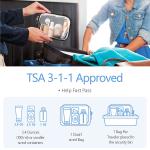 Toiletry Bag with Handle Large Opening Clear Toiletry Bags Fit Carry-on