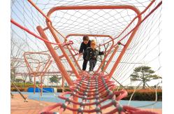 China Playground Pyramid Climbing Net Spider Net For Kids Climbing supplier