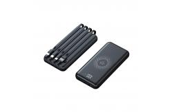 China 4 Cable With One Body Plastic Power Bank Lithium Battery Superspeed supplier