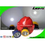 Yellow / Blue Bezel LED Mining Cap Lamp 4000 Lux With Over - Discharging Protection for sale
