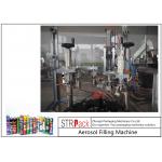 High Capacity automatic Aerosol Filling Machine For PU Foam / Pesticide