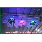 1m Dia Inflatable Hanging Lily Flower With RGB Lighting Decoration for sale