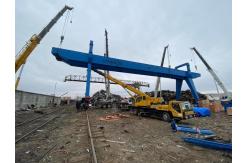 China 25T SPAN 32M Double Girder Gantry Crane For Metal Yard IP55 A6 supplier