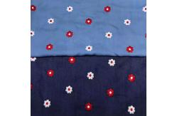 China 40% POLY 60% RAYON Embroidered Jean Denim Fabric Dark Blue supplier