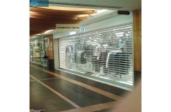 China 4000mm Width 16mm Tube Security Transparent Rolling Shutters supplier