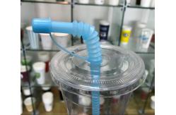 China 90mm Flat Plastic Cup Lid For Cold Drinking Cups Transparent Heat - Resistant supplier